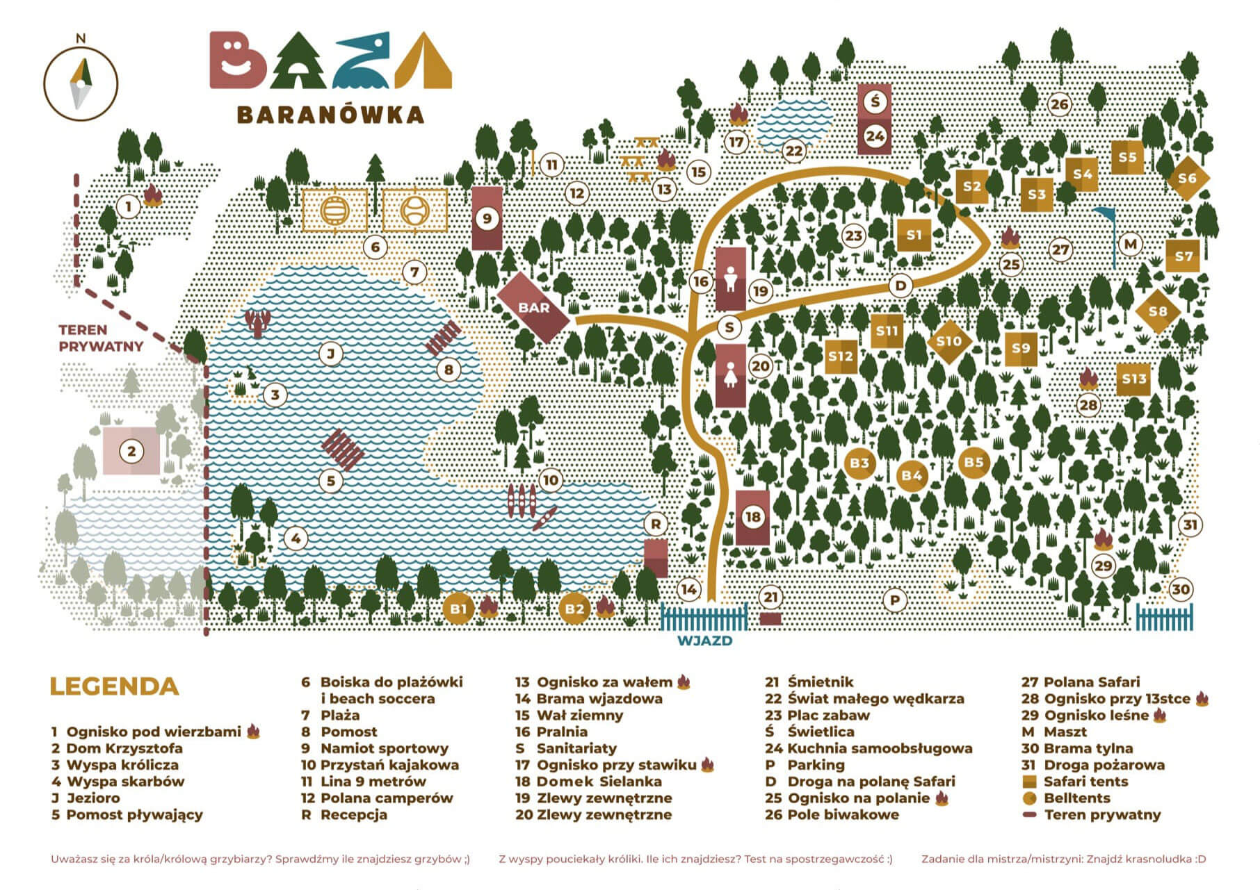 Baza baranówka camping mapa